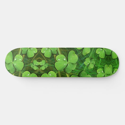 Green Kleeblatt St Patrick's Skateboard (Horizontal)