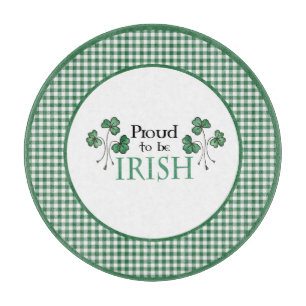 Green Kleeblatt Stolz ist Irish Glass Board Schneidebrett