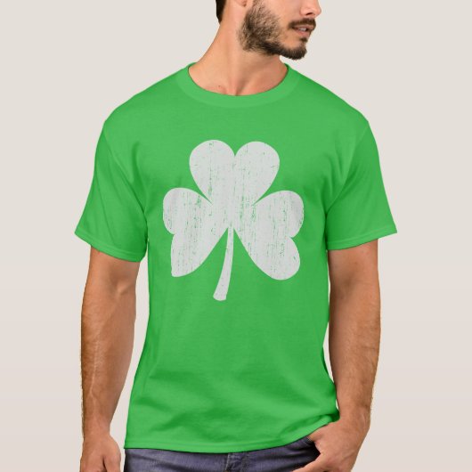 Green Kleeblatt T - Shirt gestört St Patrick's T-S (Vorderseite)