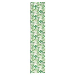 Green Kleeblatt Vierblättriges Kleeblatt St. Patri Kurzer Tischläufer