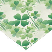 Green Kleeblatt Vierblättriges Kleeblatt St. Patri Kurzer Tischläufer (Ecke)