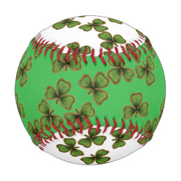 Green Kleeblatt Vintag Clovers Irish Baseball