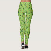 Green Kleeblatt Wreath St. Patrick's Day Clover Leggings (Rückseite)