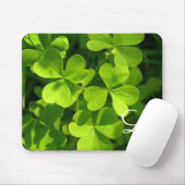 Green Kleeblatts Irish Clover Monogram Mouse Mat Mousepad (Mit Mouse)