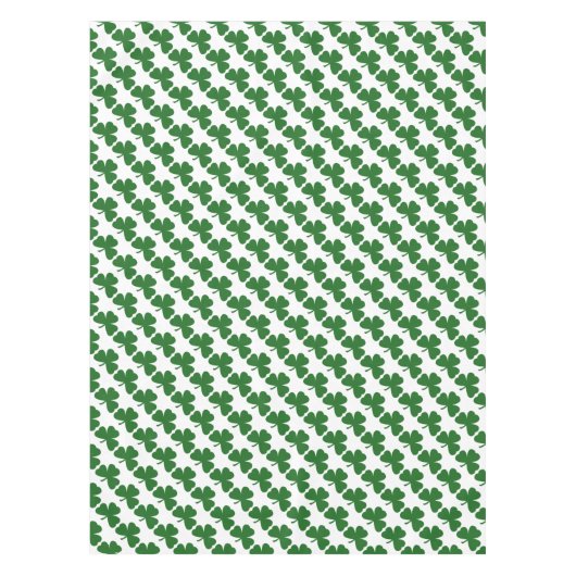 Green Kleeblatts St. Patrick's Day Clovers Tischdecke (Vorderseite)