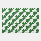 Green Kleeblatts St. Patrick's Day Geschirrtuch (Horizontal)
