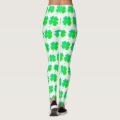 Green Kleeblatts St Patricks Day Irische Leggings (Rückseite)
