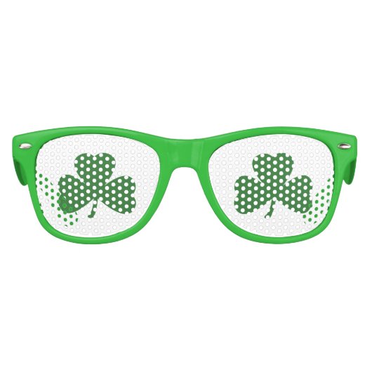 Green Kleeblatts St. Patrick's Day Sonnenbrille (Vorderseite)