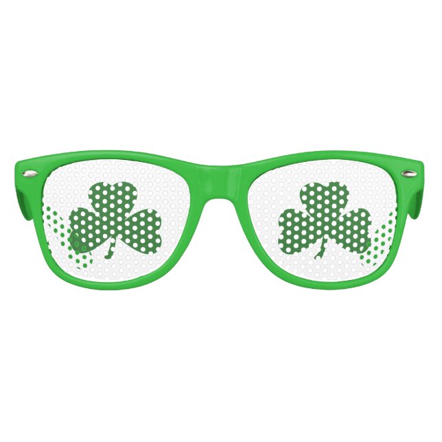 Green Kleeblatts St. Patrick's Day Sonnenbrille (Vorderseite)