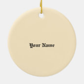 Green Knight Familienwappen Nachname-Ornament Keramik Ornament (Hinten)