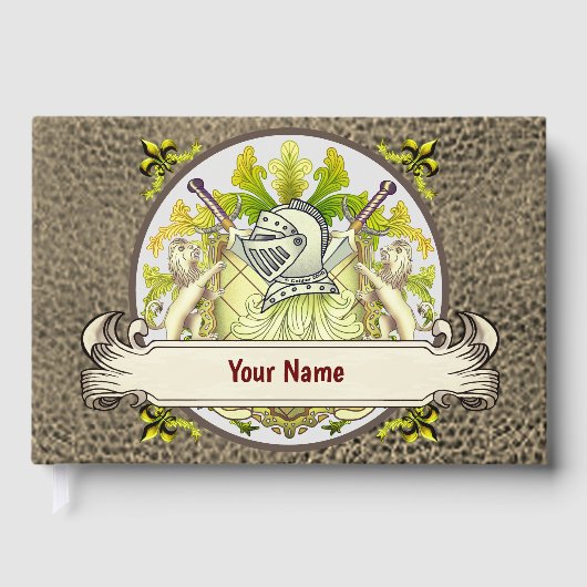 Green Knight Familienwappen Surname Gästebuch (Vorderseite)