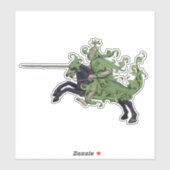 Green Knight Vinyl Sticker (Blatt)