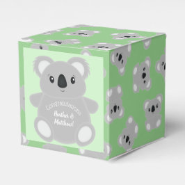 Green Koala Bear Baby Dusche Geschenkschachtel