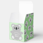 Green Koala Bear Baby Dusche Geschenkschachtel (Geöffnet)