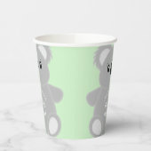 Green Koala Bear Baby Dusche Pappbecher (Links)
