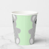 Green Koala Bear Baby Dusche Pappbecher (Rechts)