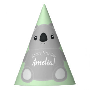 Green Koala Bear Geburtstagspartei Partyhütchen