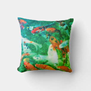 Green Koi Pond Kissen