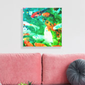Green Koi Pond Leinwanddruck (Insitu (Wohnzimmer))