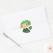Green Kokeshi Triplet Sticker (Umschlag)