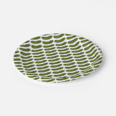 Green Kosher Dill Pickle Feinschmecker Druckknöpfe Pappteller (Schrägansicht)