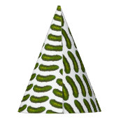 Green Kosher Dill Pickle Feinschmecker Druckknöpfe Partyhütchen (Rückseite)