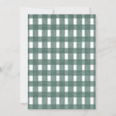 Green Lace Gingham Recipe Cards (Vorderseite)