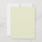 Green Lace Mandala Rehearsal Dinner Einladung (Rückseite)