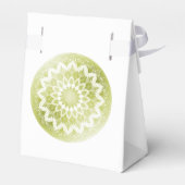 Green Lace Mandala Wedding Geschenkschachtel (Rückseite)