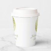 Green Lace Mandala Wedding Pappbecher (Links)