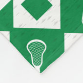 Green Lacrosse Raute Muster Fleece Blanket (Ecke)