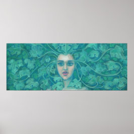 Green Lady / Forest Queen, Fantasy Art Poster
