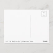 Green Lady / Forest Queen, Fantasy Art Postkarte (Rückseite)