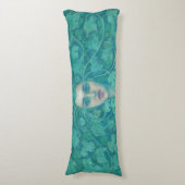 Green Lady / Forest Queen, Fantasy Art Seitenschläferkissen (Vorderseite Vertikal)