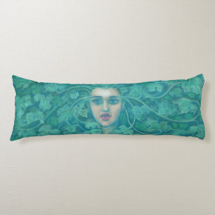 Green Lady / Forest Queen, Fantasy Art Seitenschläferkissen