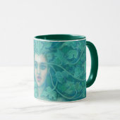 Green Lady / Forest Queen, Fantasy Art Tasse (VorderseiteRechts)