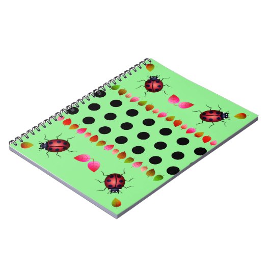 Green Lady Käfer Notizblock (Linke Seite)