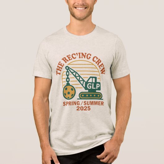 Green Lake Rec Court Tri-Blend Shirt (Vorderseite)