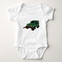 Green Landy Baby Strampler