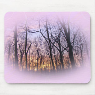 Green Lane PA Woodland Winter Sunset Mousepad