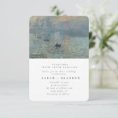 Green Lanscape Altes Gemälde Einladung zur Hochzei (Stehend Vorderseite)