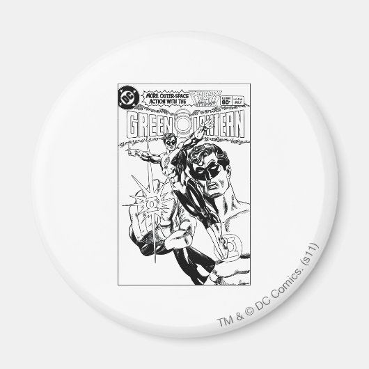 Green Lantern - Action Comic Cover, Black and Whit Magnet (Vorne)