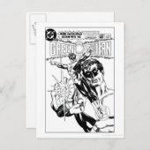 Green Lantern - Action Comic Cover, Black and Whit Postkarte (Vorne/Hinten)
