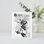 Green Lantern - Action Comic Cover, Black and Whit Postkarte (Stehend Vorderseite)