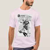 Green Lantern - Action Comic Cover, Black and Whit T-Shirt (Vorderseite)