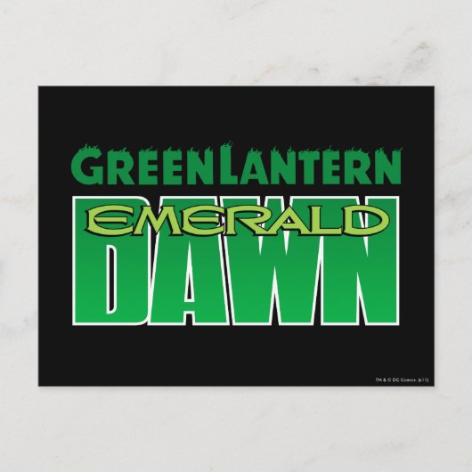 Green Lantern - Emerald Dawn Logo Postkarte (Vorderseite)