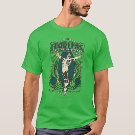 Green Lantern - "Fearless" Poster T-Shirt (Vorderseite)