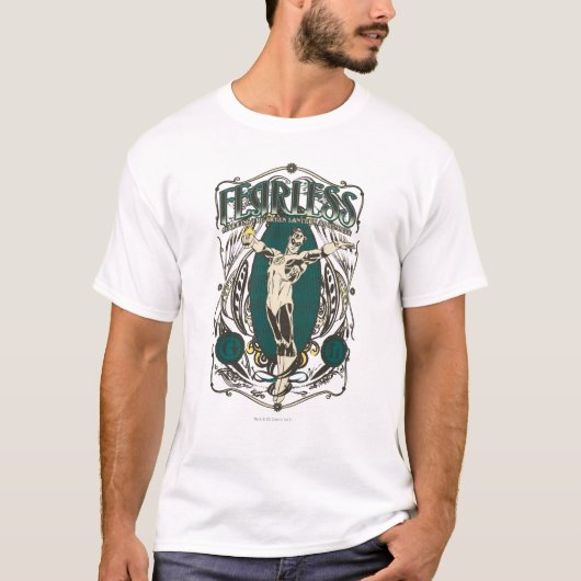 Green Lantern - "Fearless" Poster T-Shirt (Vorderseite)
