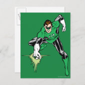 Green Lantern Fight Postkarte (Vorne/Hinten)