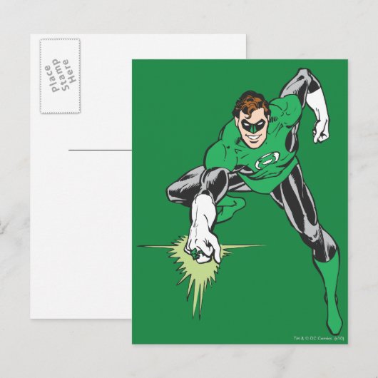 Green Lantern Fight Postkarte (Vorne/Hinten)